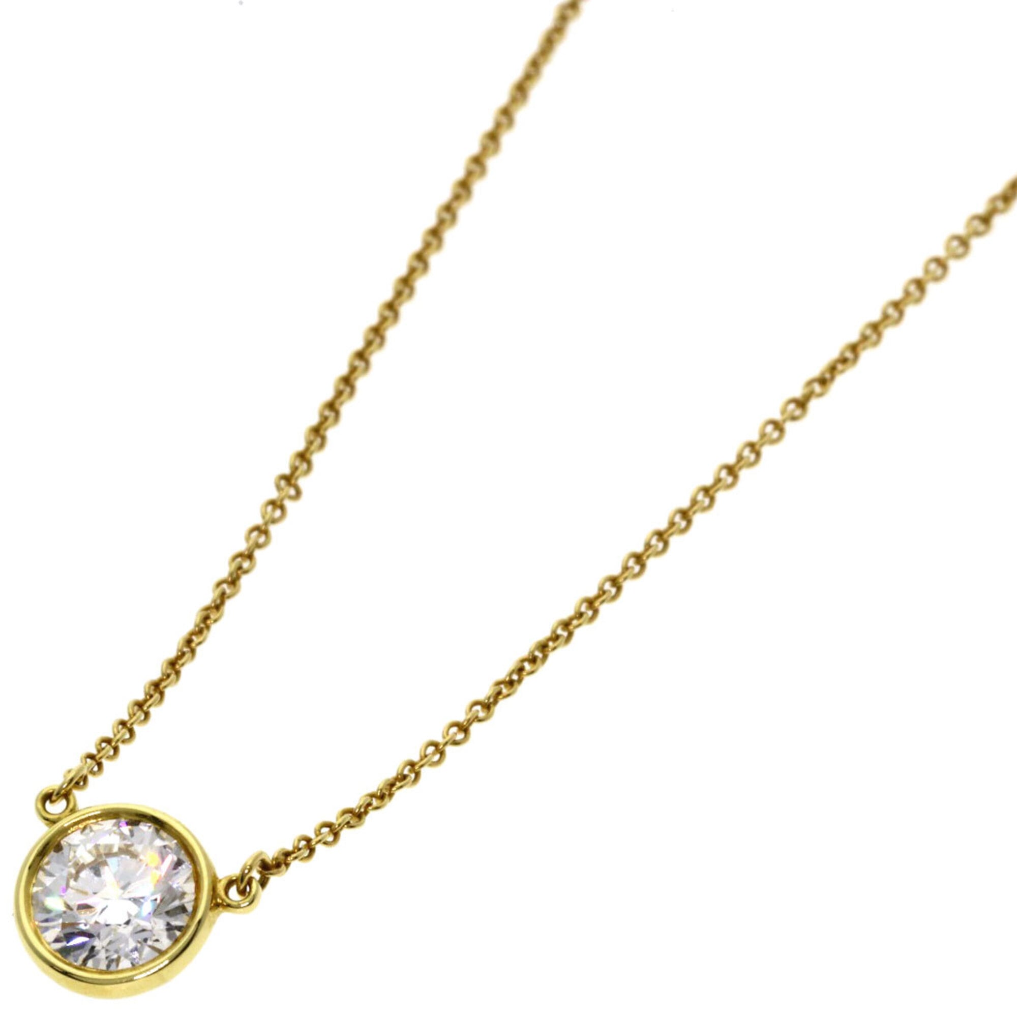 Tiffany & Co. by the Yard 1P Diamond Necklace 18K Yellow Gold Women\'s TIFFANY