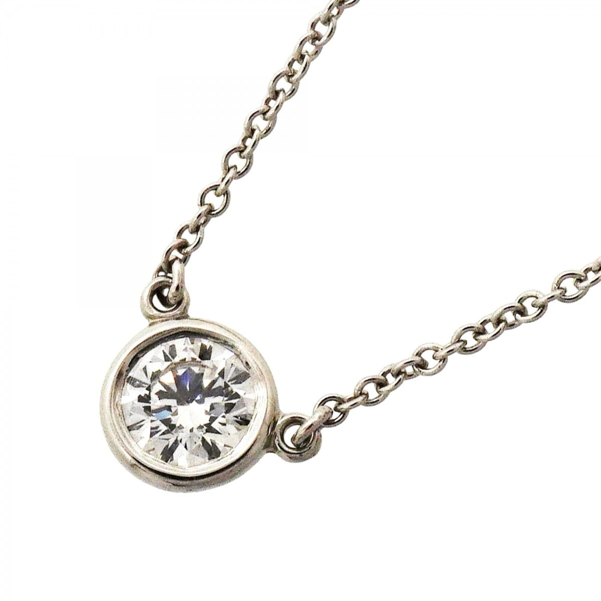 Tiffany & Co. By the Yard Necklace, 1PD (Pt950) Platinum Diamond, Ladies\' Necklace