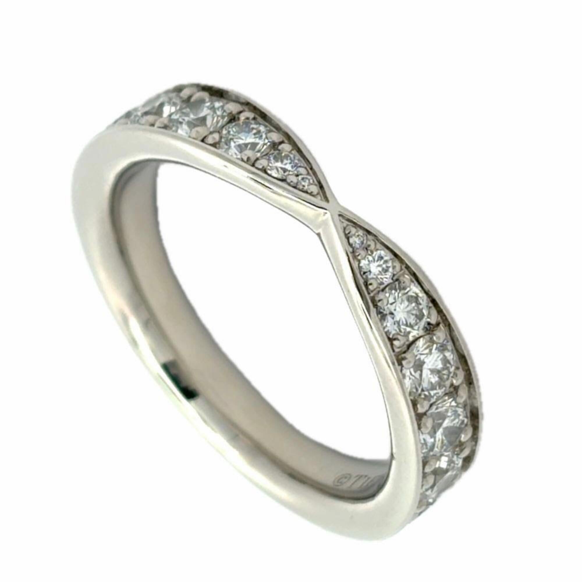 Tiffany & Co. Harmony Band Ring, Diamond 1.01ct, Approx. 1 inch, Pt950 Platinum, 7.3g, Women\'s Ring