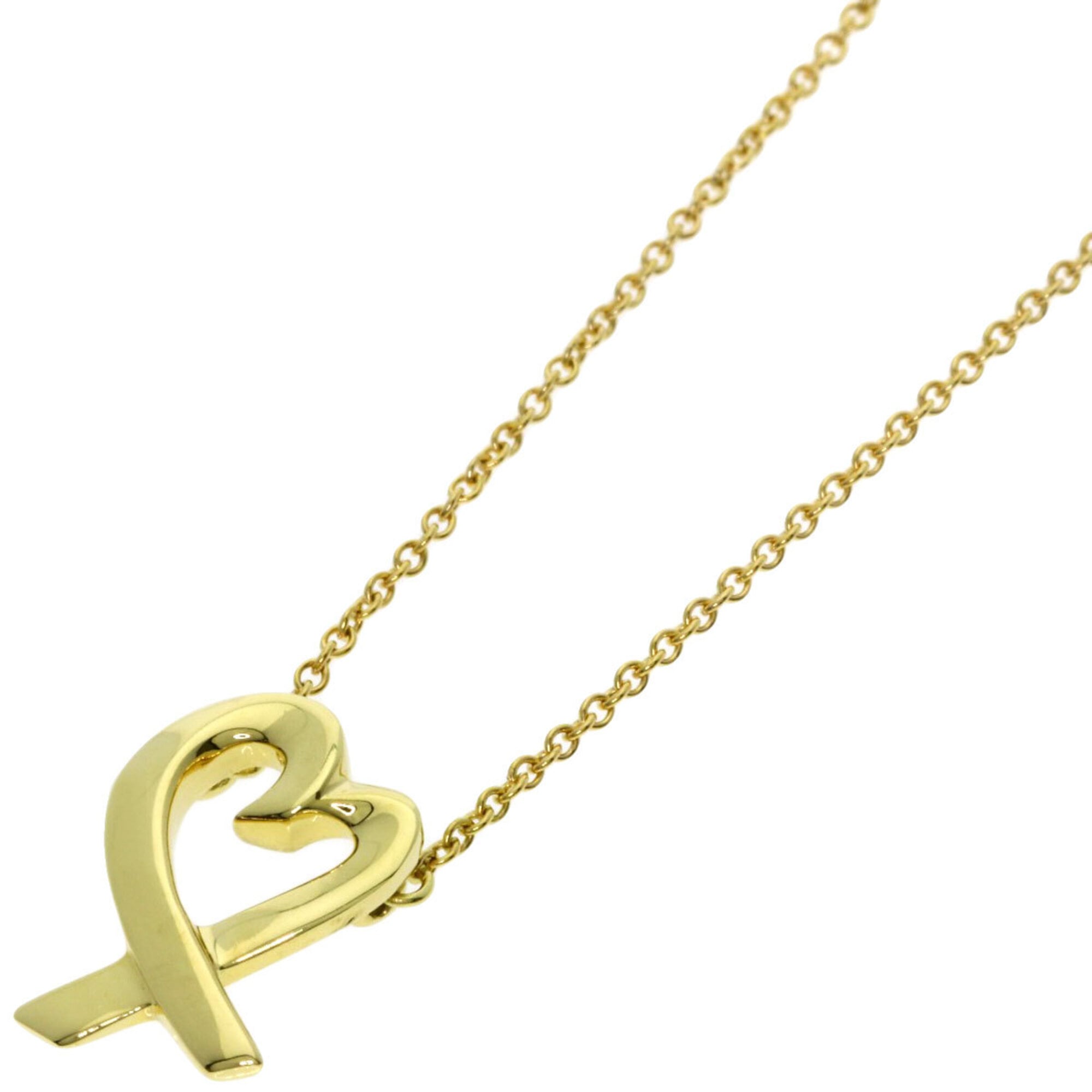 Tiffany & Co. Loving Heart Necklace, 18K Yellow Gold, Women\'s.