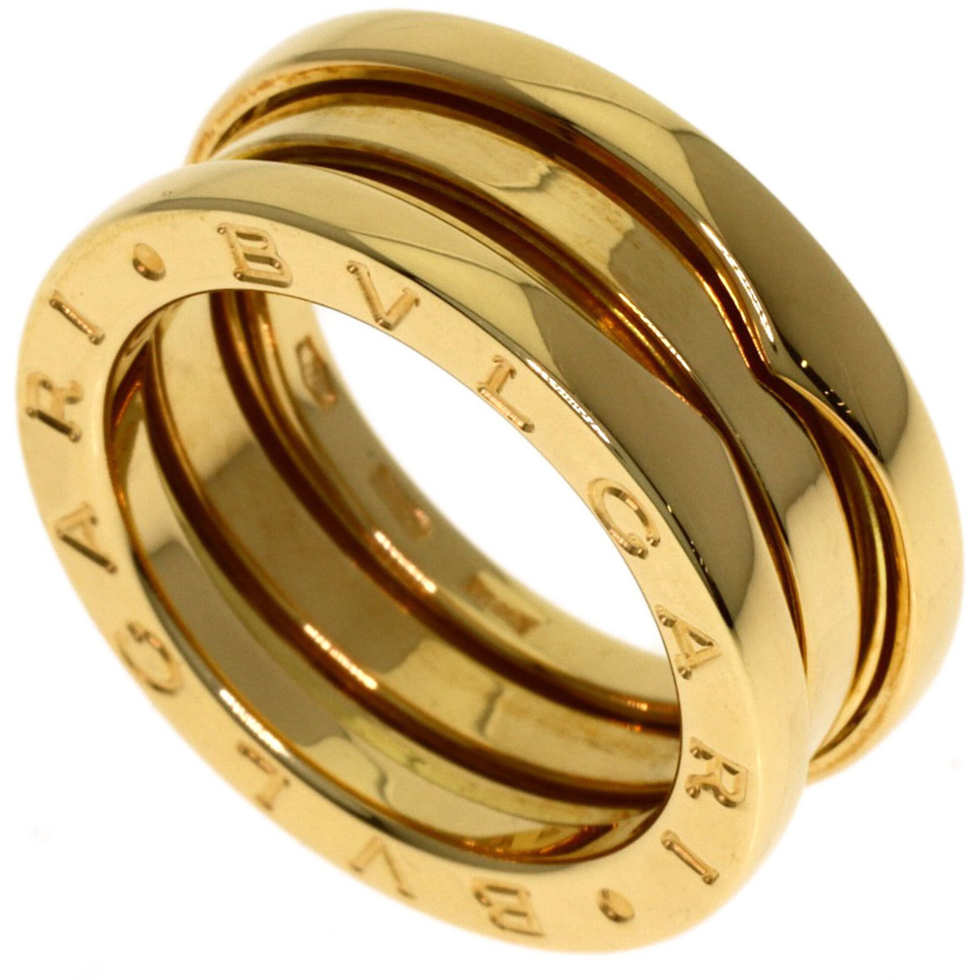 BVLGARI B-zero1 2-band ring #48, 18K yellow gold, women\'s.