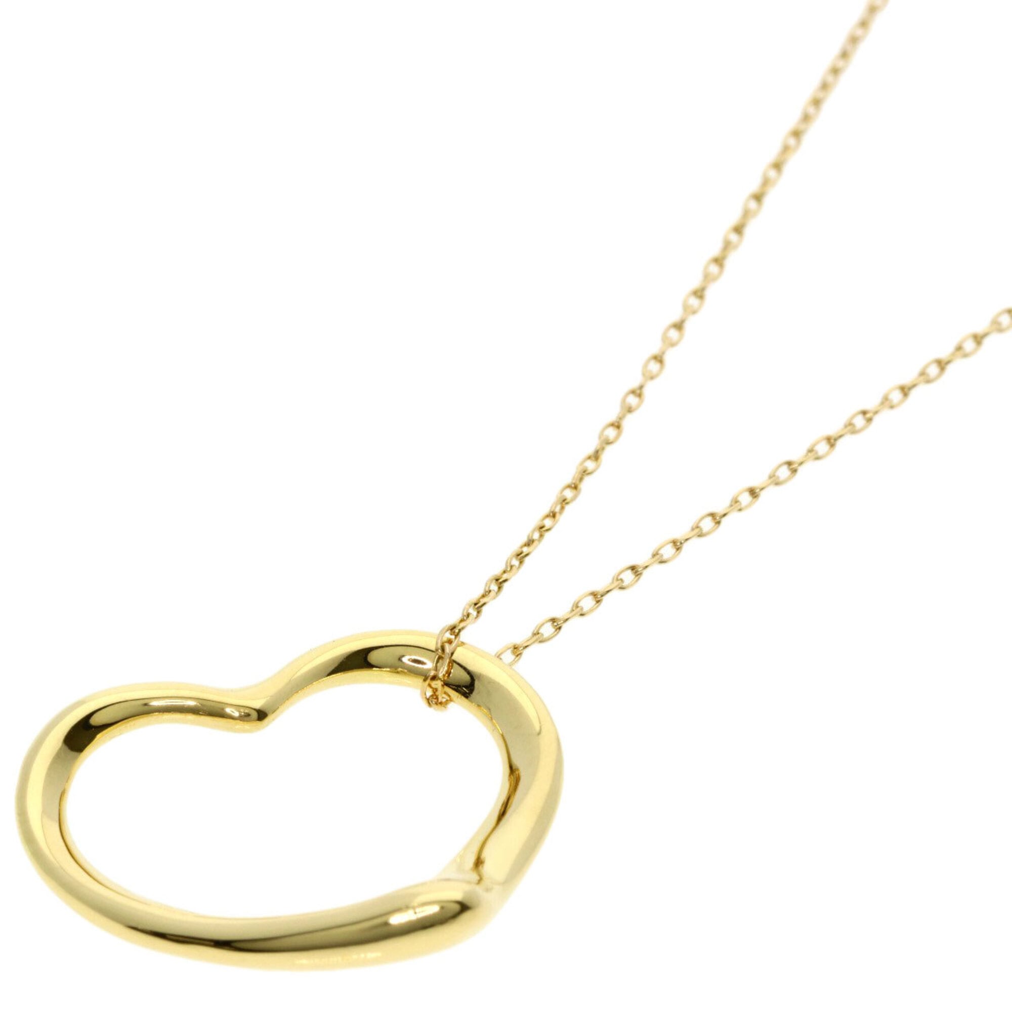 Tiffany & Co. Open Heart Necklace, 18K Yellow Gold, Women\'s.