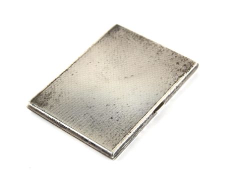 Large engine turned finish silver case with internal Griffin head crest by A.J. Zimmerman, Birmingham 1928Condition Report:  