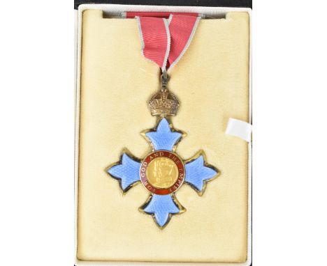 Queen Elizabeth II (1952-2022), Commander of the British Empire (CBE) medal with civilian ribbon, silver gilt medal with enam