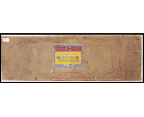 An original vintage Chad Valley Socca-Ball table game set. Contents unchecked &amp; within its original box.&nbsp;