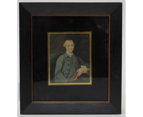 Late 18th century English School. Portrait miniature of the Reverend Thomas Beale, vicar of Bengeworth (d. 1805). 10 x 8cm, i