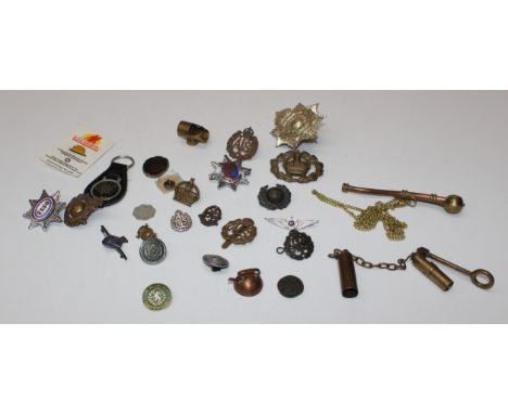 A collection of militaria, trench art by a Royal Marine, circa World War Two (by repute) and featuring a Celonese 1 Stuiver c