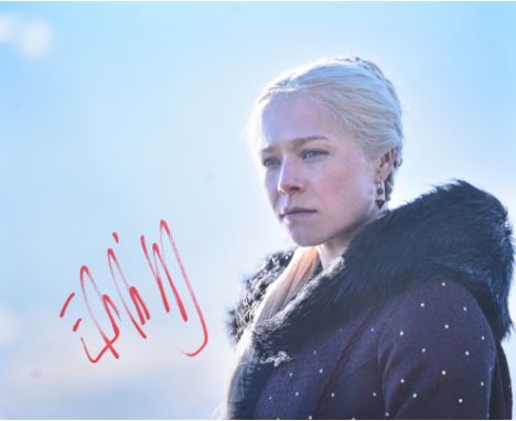 Emma D'Arcy - House Of The Dragon (Game Of Thrones spin-off) - autographed 8x10" colour photograph from the series. Signed in