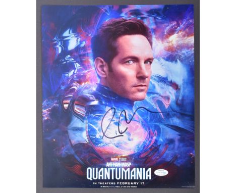 Ant-Man And The Wasp: Quantumania (2023 Marvel) - Paul Rudd - autographed 11x14" colour poster photograph from the movie. Sig