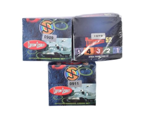 Thunderbirds / Captain Scarlet - Gerry Anderson - Unstoppable Cards -&nbsp; x3 factory sealed packs of trading cards, x2 CS a
