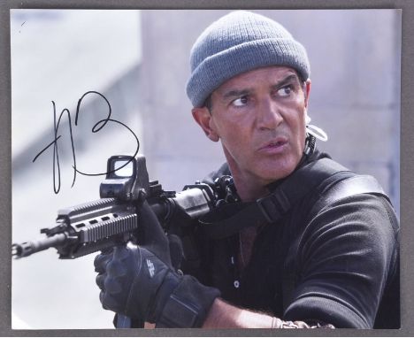 Antonio Banderas - The Expendables - autographed 8x10" colour photograph from the movie, signed in black ink to a light area 