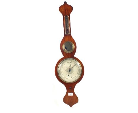A Mahogany banjo barometer
