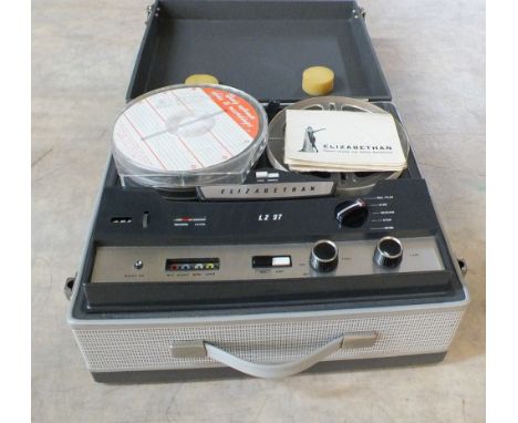 A vintage Elizabethan model LZ27 tape recorder