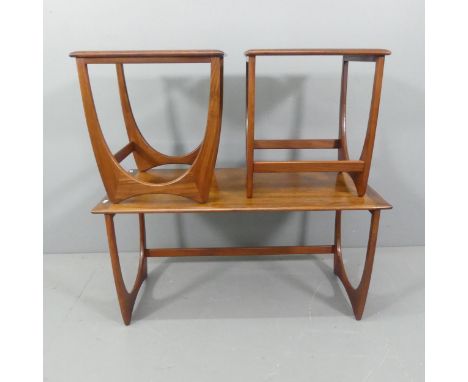 G-PLAN - A mid-century teak nest of three Fresco occasional tables. Largest W99cm, H50cm, D49cm. Good condition, some light s
