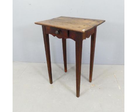 A French oak side / lamp table. W50cm, H71cm, D38cm.