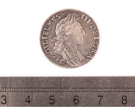 A William III shilling, dated 1697, F-VF, with first bust and C, overall good