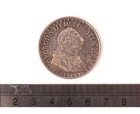 A George III Three Shillings Bank Token, dated for 1811, with first bust, VF-EF