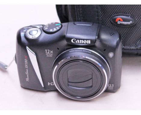 A Cannon Power ShotSX13015 digital camera. Condition good.