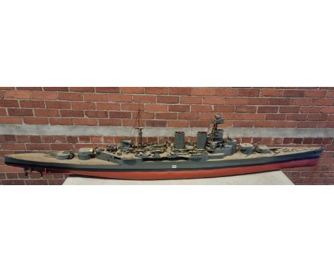 Large model power boat, no engine. 107" Long x 12" Wide