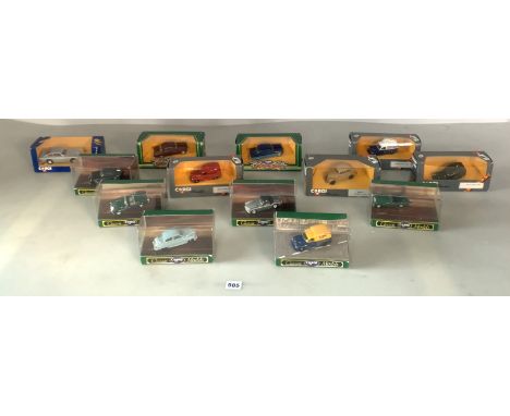 13 assorted boxed Corgi Classic Models vehicles