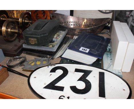 Collectable items to include an AA badge, corgi models, pictures etc 
