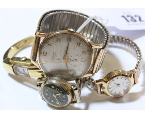 A Baume gentleman's wristwatch and three ladies wristwatches to include Valex and Timex (4)