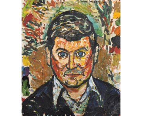 John Bratby (1926-1992) British. "Chay Blyth", a Bust Portrait, Oil on Canvas, Signed, and Inscribed 'Chay Blyth' on the reve