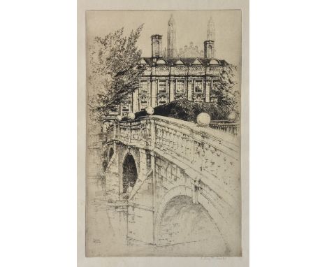 Sydney R Jones - An etching, together with two coloured etchings / prints of cottages. (3), 