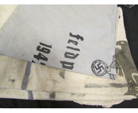 German WW2 army ration sack and army mail sack