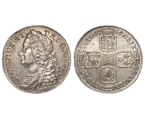 Shilling 1745 Lima, S.3703, VF-GVF