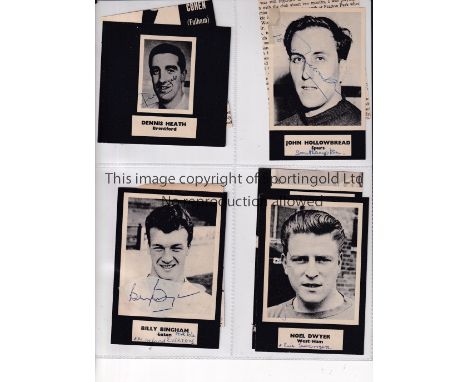 FOOTBALL AUTOGRAPHS 1960'S      A folder with over 200 autographs from 1960's onwards including Ron Harris - Chelsea, Kelsey,