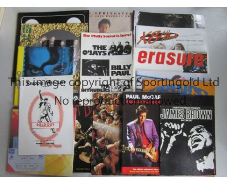 ROCK &amp; POP CONCERT PROGRAMMES     Sixteen programmes including the Rolling Stones 1982, Bruce Springsteen 1987 with ticke