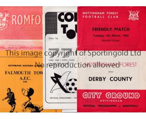 FRIENDLY MATCH PROGRAMMES      Over 40 programmes for English League clubs home and overseas including 10 pre-1970 and Ipswic