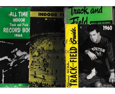 U.S. ATHLETICS BROCHURES       Nine items including All Time Indoor Track and Field by Wally Donovan 1960, 1961 and 1964 slig