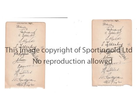 KENT CCC AUTOGRAPHS 1931       Album page signed by 11 members of 1931 side, inc. Chapman, Hardinge, Longfield, Freeman, Ashd
