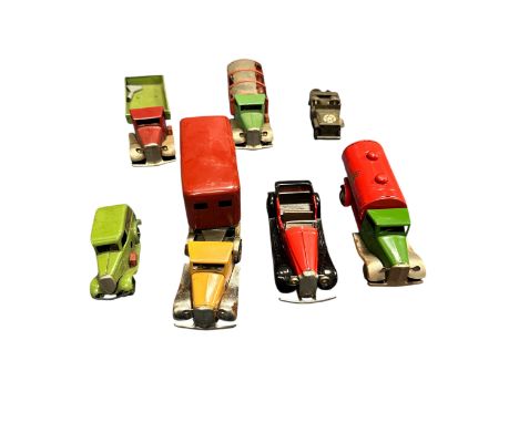 Triang Minic clockwork tinplate collection, generally good plus to good (some corrosion and tyre deformation) in good or bett