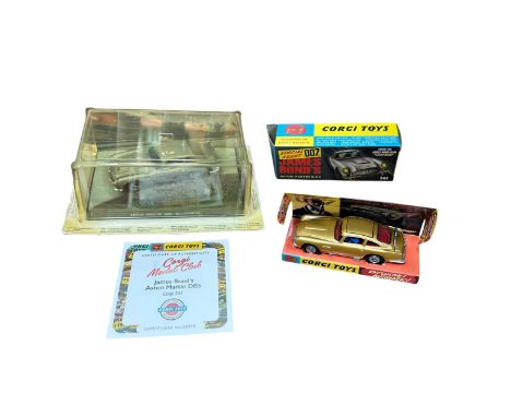 Corgi 2023 reissue James Bond 007 Goldfinger Aston Martin DB5 metallic gold No. 261, mint to excellent in excellent box with 