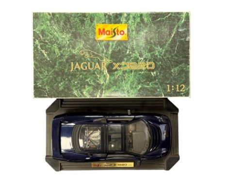 Maisto 1:12 scale Jaguar XJ220 blue. 