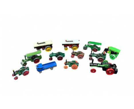 Matchbox Lesney 1950s onwards Models of Yesteryear unboxed collection, with Sentinel Steam Wagon "Sand &amp; Gravel Suppliers