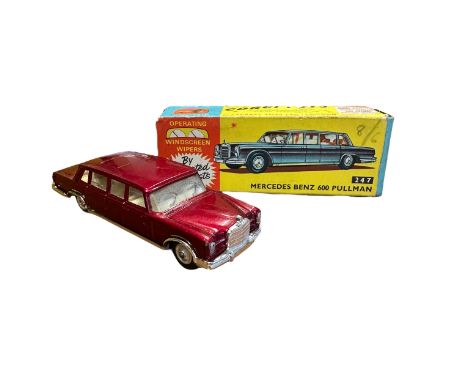 Corgi Mercedes-Benz 600 No. 247, generally excellent in good plus box, metallic dark red with cream interior, spun hubs (with