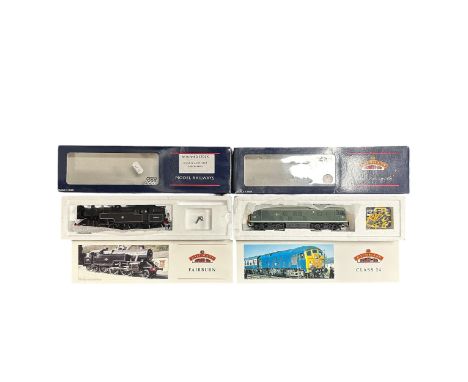 Bachmann OO gauge locomotives, with DCC Ready BR lined black 42096 2-6-4T No. 32-876 (in Box No. 32-879) and BR green D5011 C