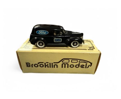 Brooklin 1/43rd scale 1940 Ford Sedan Service Delivery black No. BRK 9, generally excellent in good plus box and foam packing