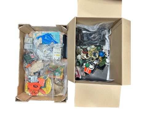 1960s onwards Action Man part-complete outfits, boots and shoes, accessories, etc., with Astronaut including Life Support Pac