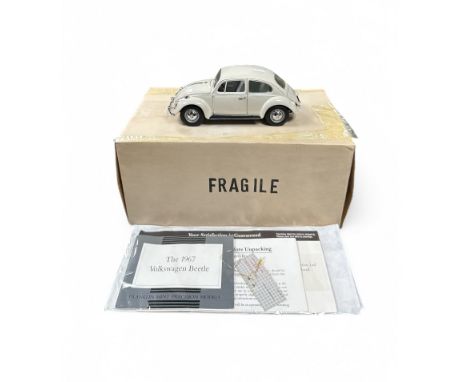 Franklin Mint 1/24th scale 1967 VW Beetle white No. B11TD00, generally excellent in good plus box with polystyrene inner pack