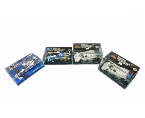 Minichamps 1/43rd scale Michael Schumacher Collection, generally excellent in good plus boxes, with 1992 Mercedes-Benz C11 No