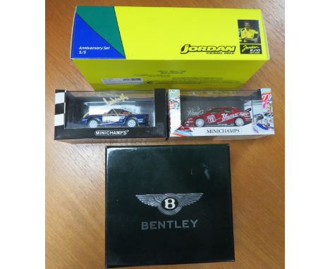 Minichamps 1/43rd scale collection, with limited edition 1986 Paris-Dakar Porsche 959 Ickx/Brasseur (signed by J Ickx) No. 40
