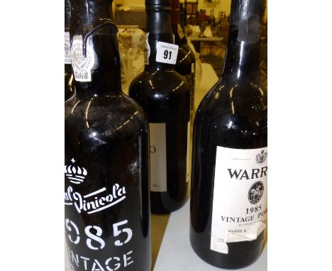 Four bottles of 1985 Vintage Port ; Two Royal Oporto, Warre's and Real Vinicola (4)