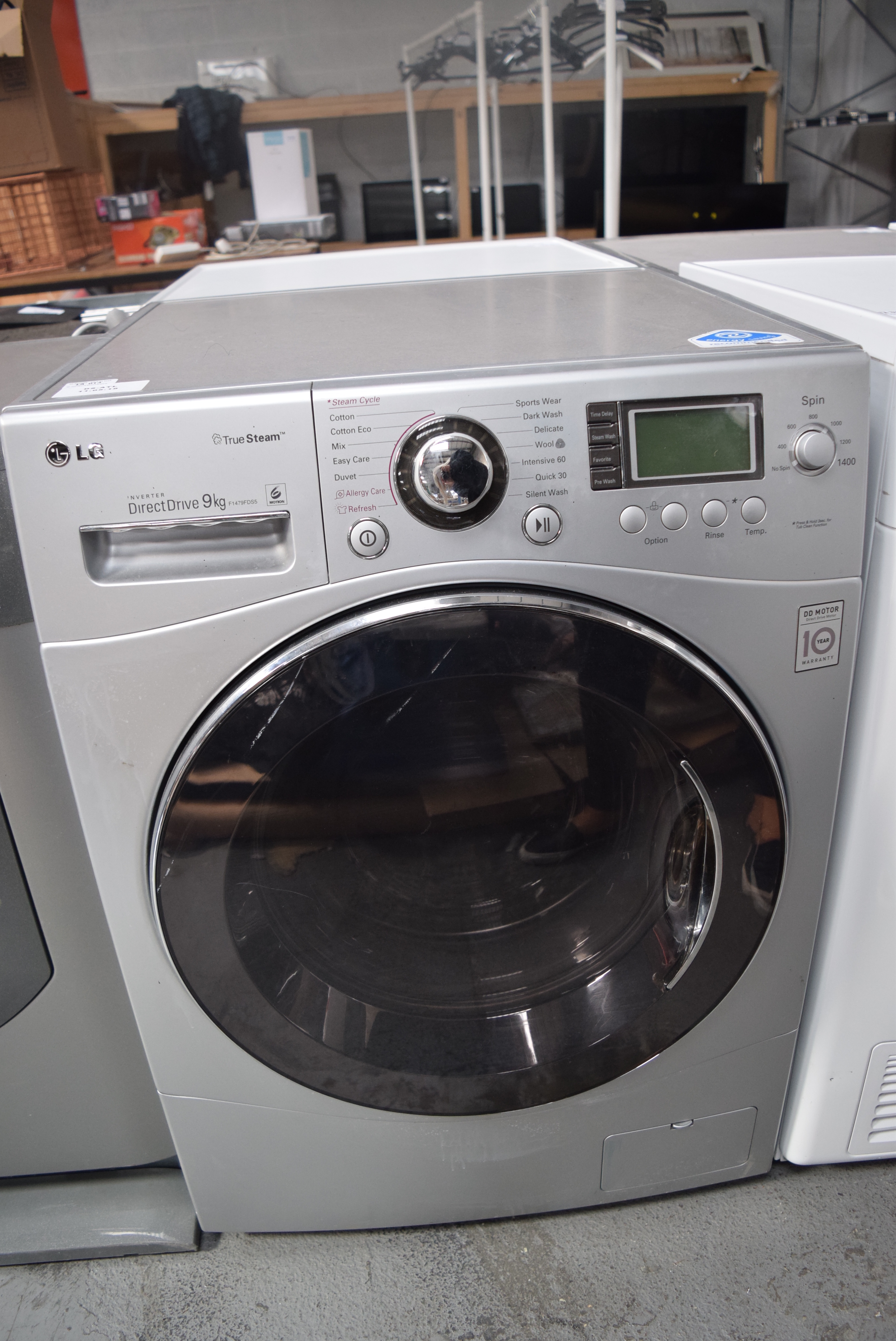 1 X LG TRUE STEAM DIRECT DRIVE 9KG WASHING MACHINE F1479FDS5 RRP £619