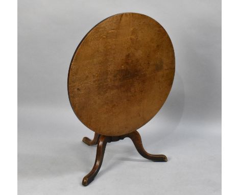 A 19th Century Circular Snap Top Tripod Table, 74cms Wide 