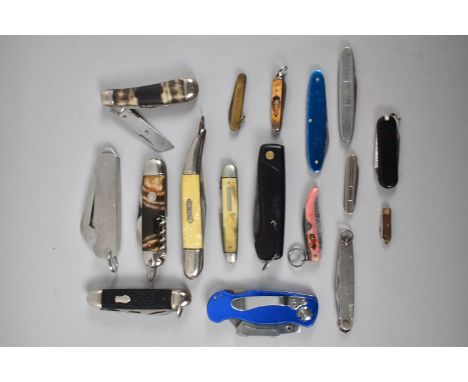 A Collection of Vintage and Modern Pocket and Multitool Knives 
